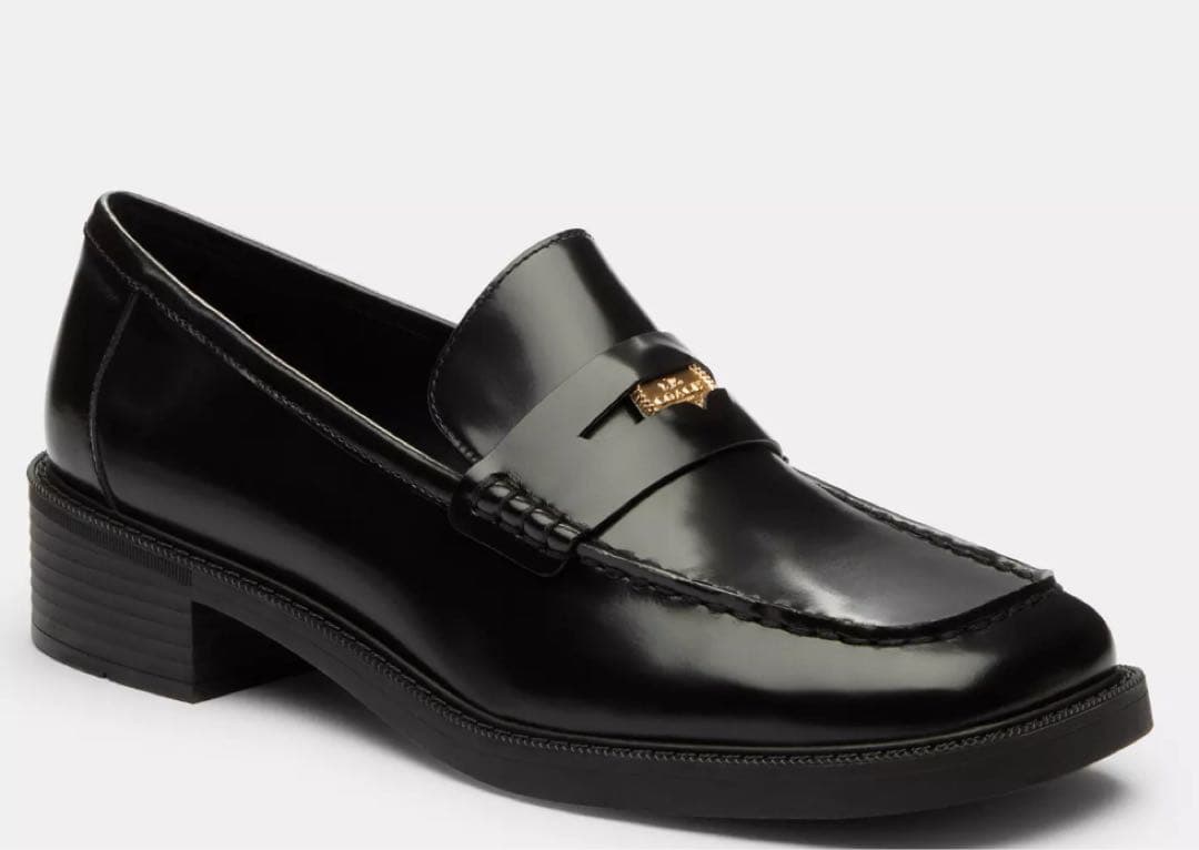 COACH スクエア トゥ ローファー