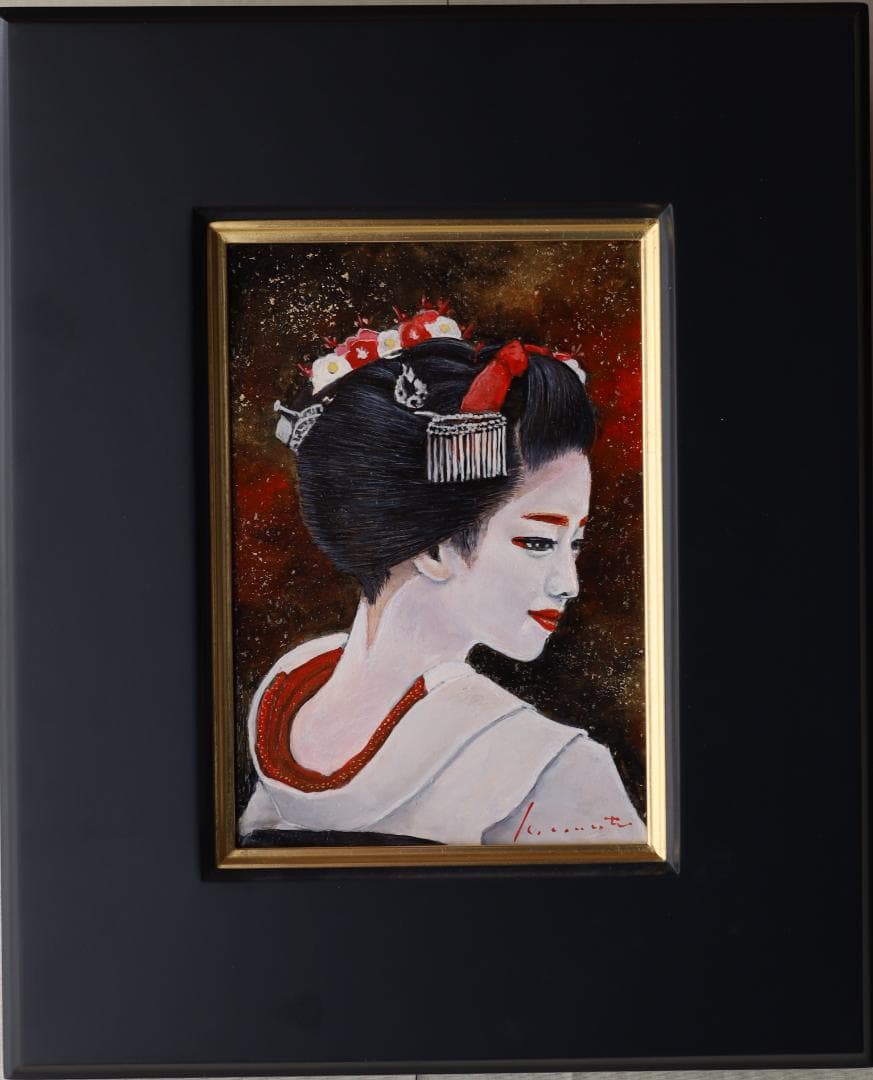 『戻り橋 （もどりばし）』　油彩肉筆画