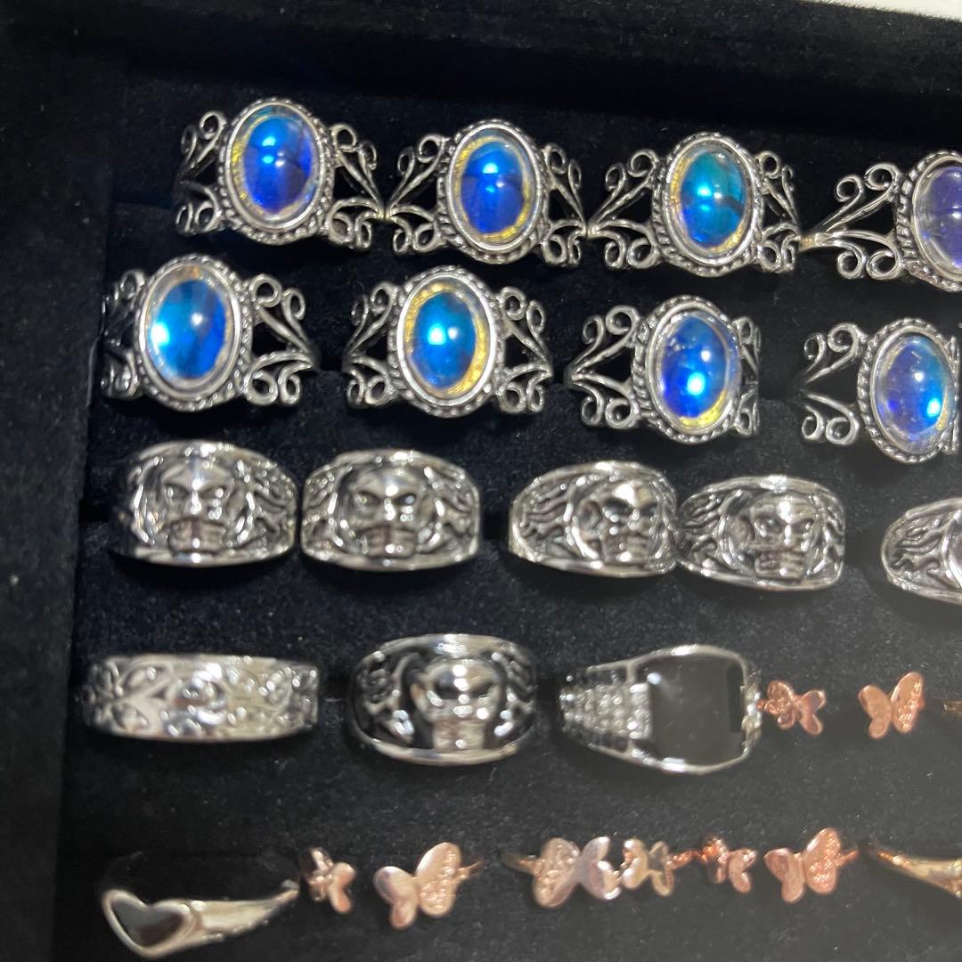 172.9g •60個セット昭和レトロ指輪 メンズ レディースリング まとめ