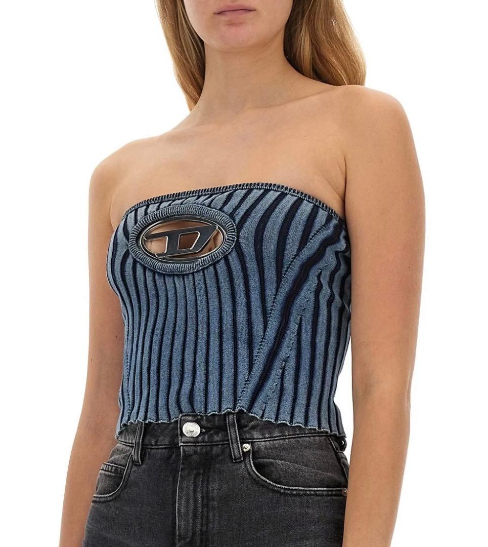 DIESEL ブルー チューブトップ チューブトップ DIESEL(ディーゼル) トップス(レディース) - ブランド