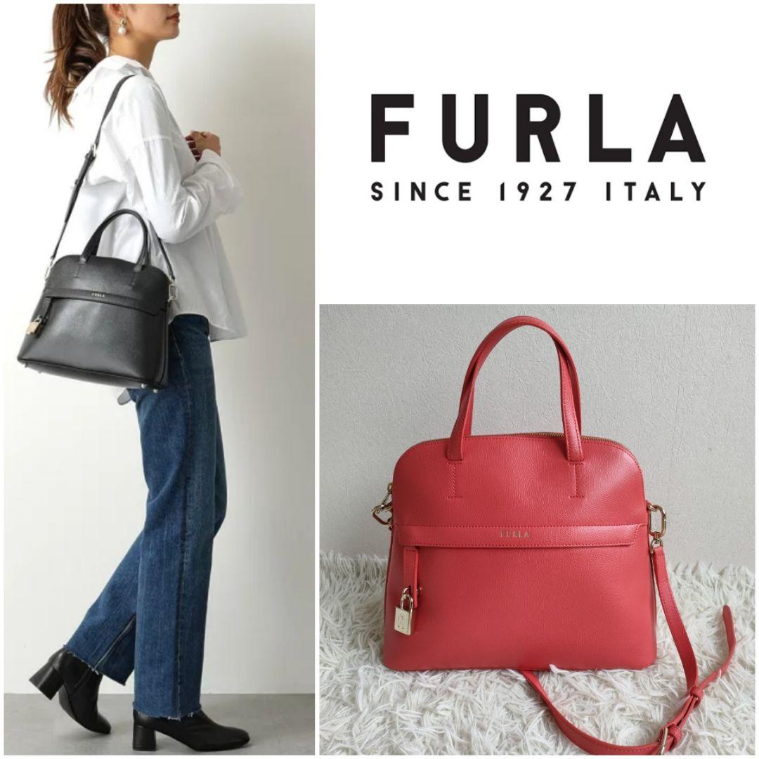 極美品】FURLA フルラ パイパー M 現行モデル トートバッグ 2way