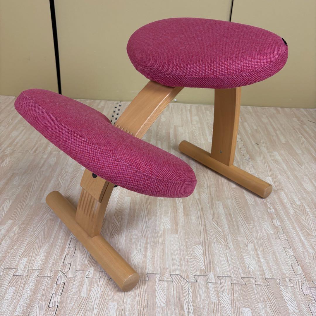 ☆美品☆　Rybo　リボ　バランスイージー　バランスチェア　ピンク