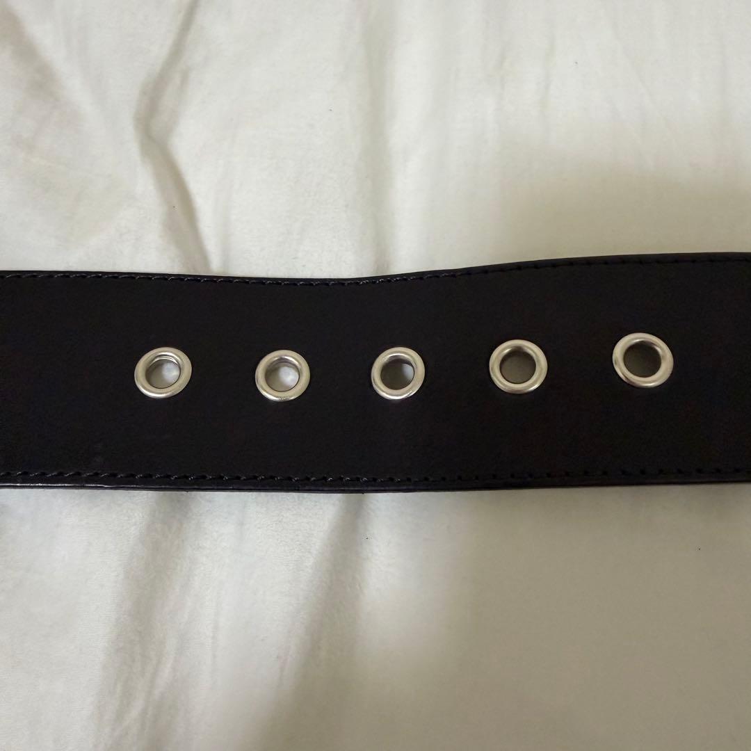 666 コニカルスタッズベルト 3×2連 サイズ：ML