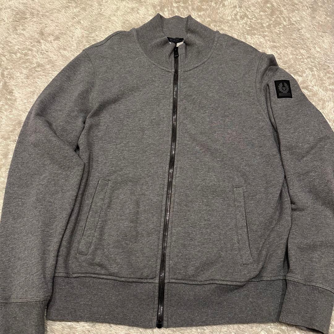 ベルスタッフ　ジャケット　ブルゾン　メンズ　サイズM ロゴ　ワッペン　グレー