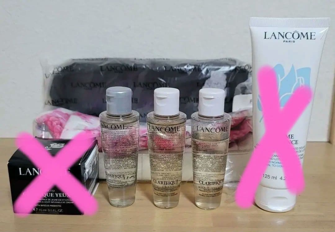 【新品、正規品】LANCOME ランコム 基礎化粧品、ポーチ (6点セット)