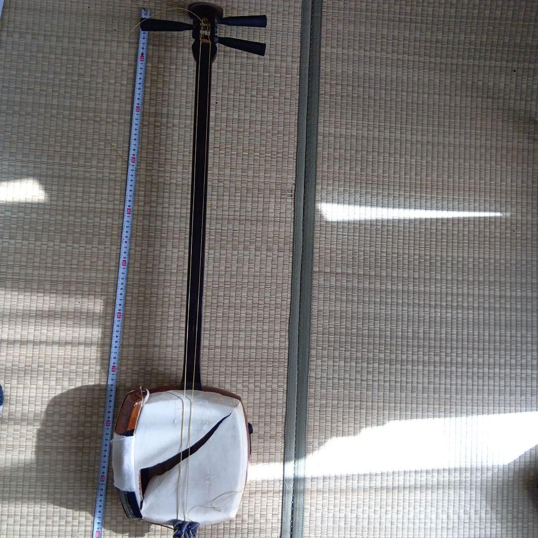 義太夫　文楽　三味線本体 木製 太棹三味線　明治７年　撥付き 義太夫 文楽 三味線本体 木製 太棹三味線 明治7年 撥付き - メルカリ