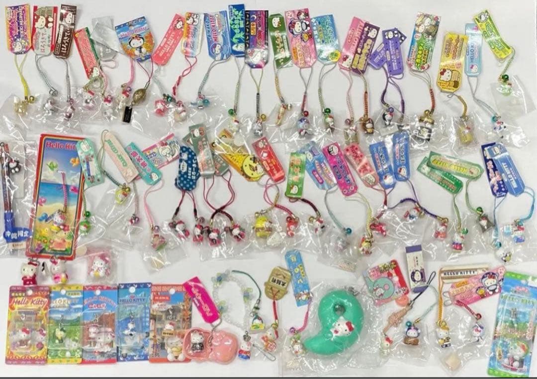 レアご当地キティ 根付 63個セット ハローキティ 根付 チャーム サンリオ