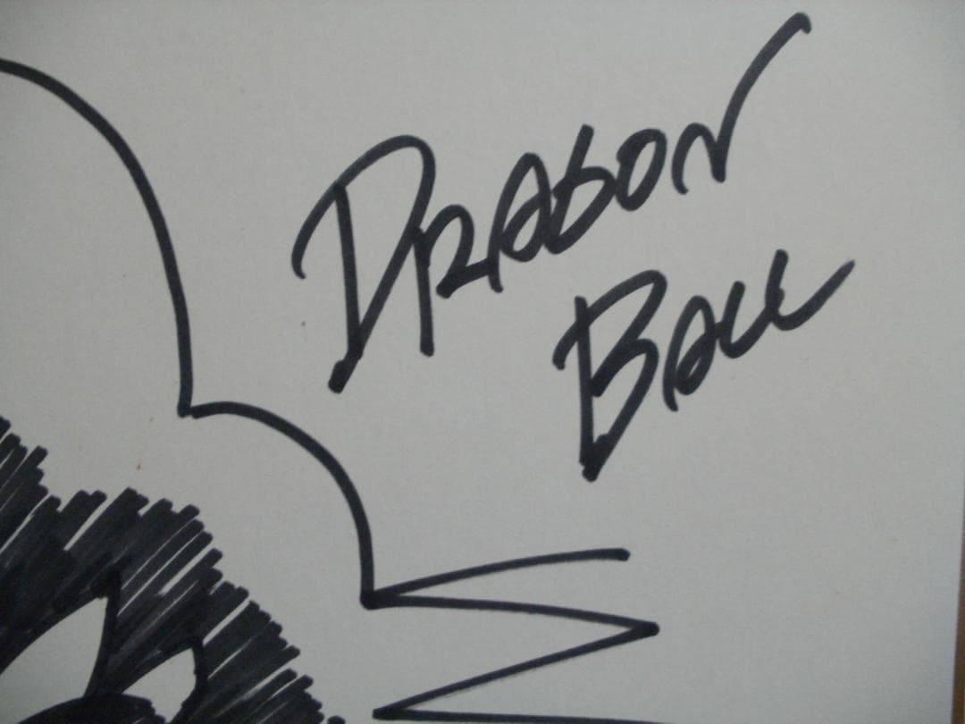 鳥山明 直筆サイン色紙【ドラゴンボール悟空青年期】 - メルカリ