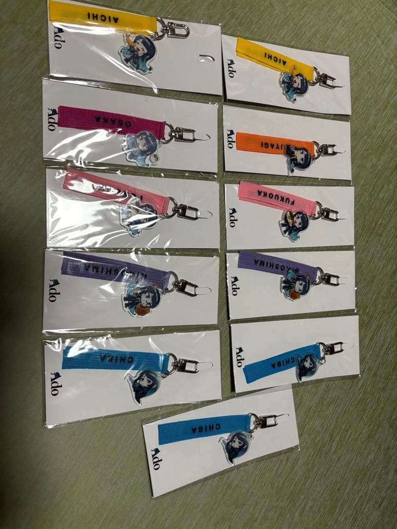 Adoご当地キーホルダーセット