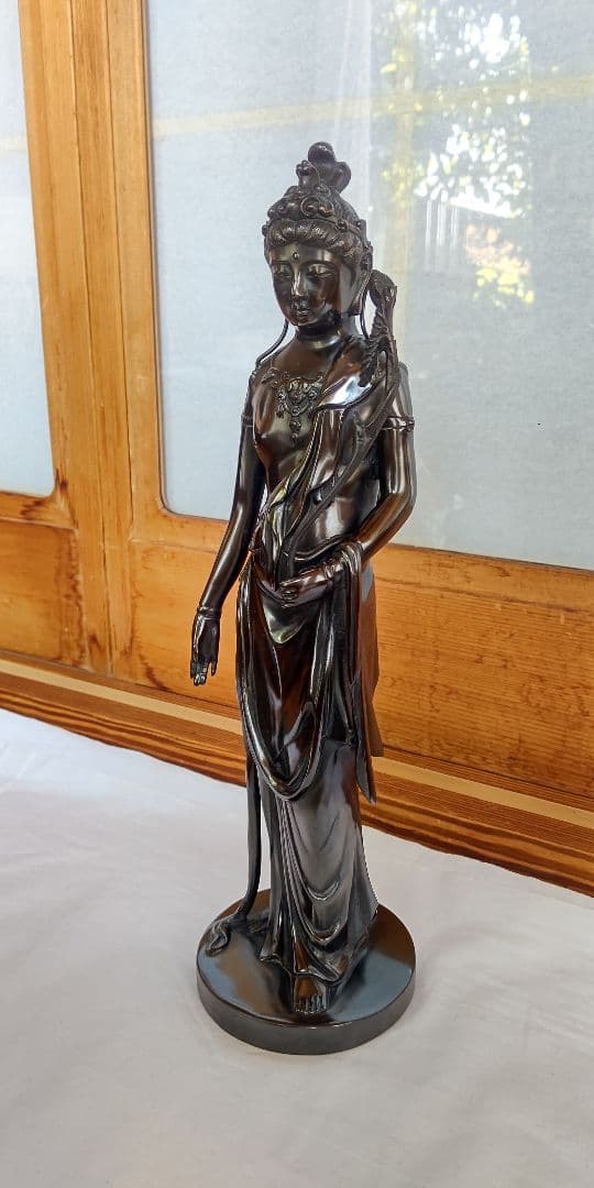 はろはろさん専用☆値下げ！観音様　ブロンズ像　銅像　天苗山 秀麓斎　39cm