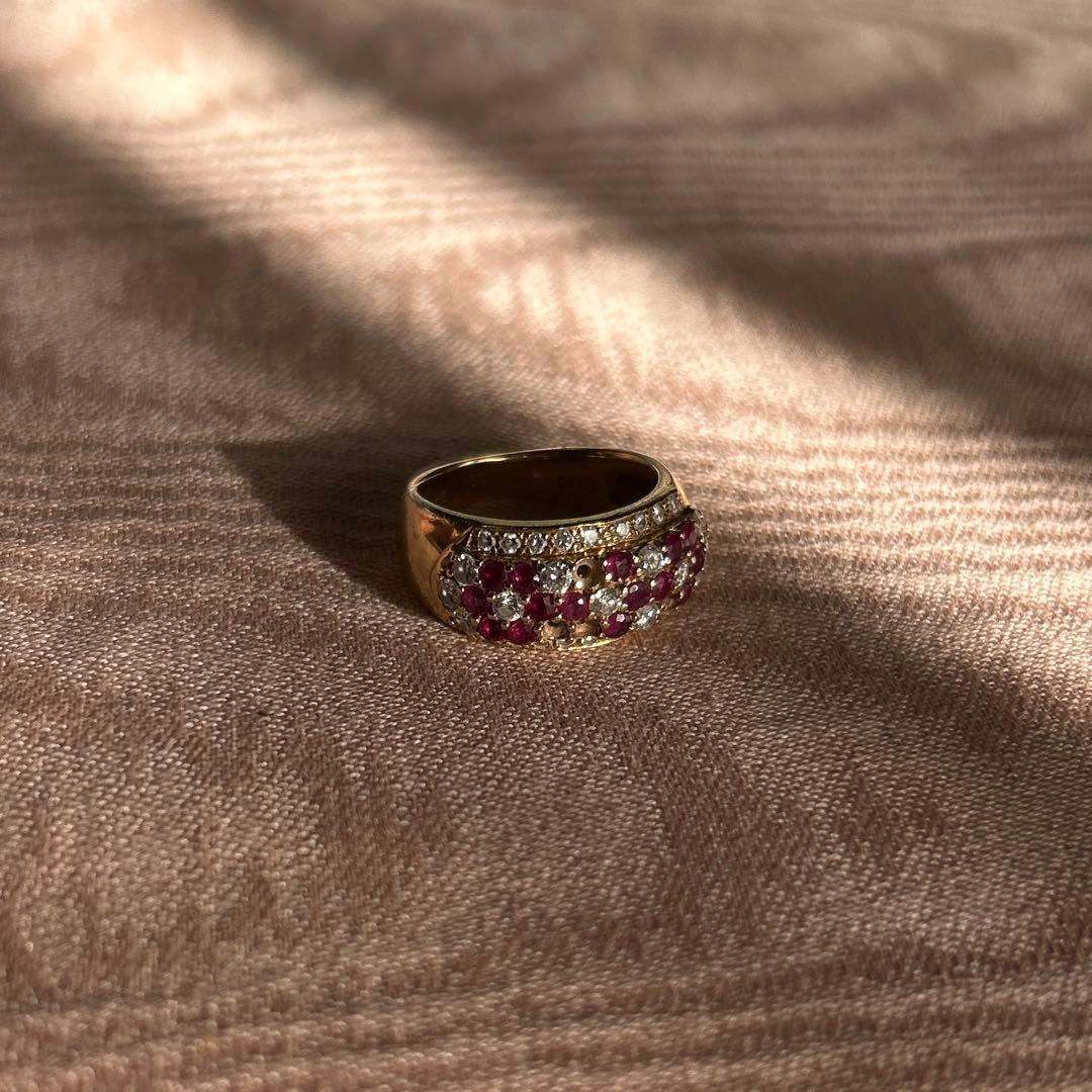 ジュエリーダイヤ&ルビー　18K
