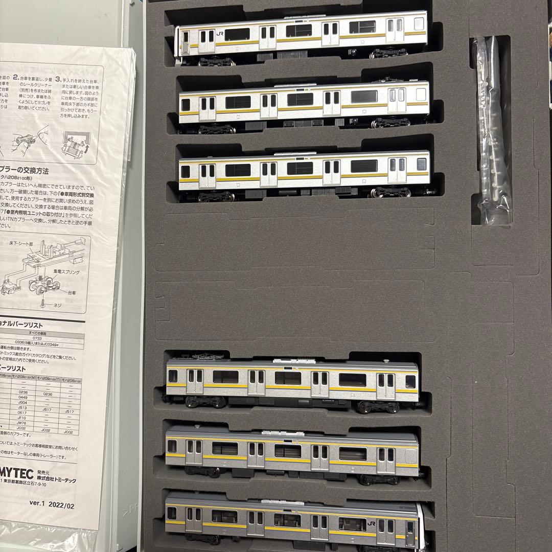 トミーテック　Nゲージ JR 209 2100系 房総色 6両編成 98765 JR 209-2100系通勤電車(房総色・6両編成)セット ｜製品情報｜製品検索