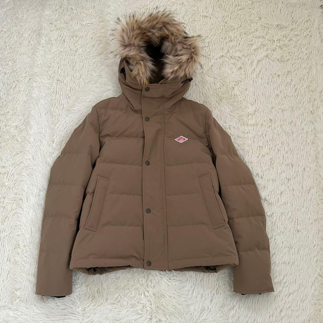 極美品✨ DANTON ショートダウンジャケット ファー着脱可能 キャメル M