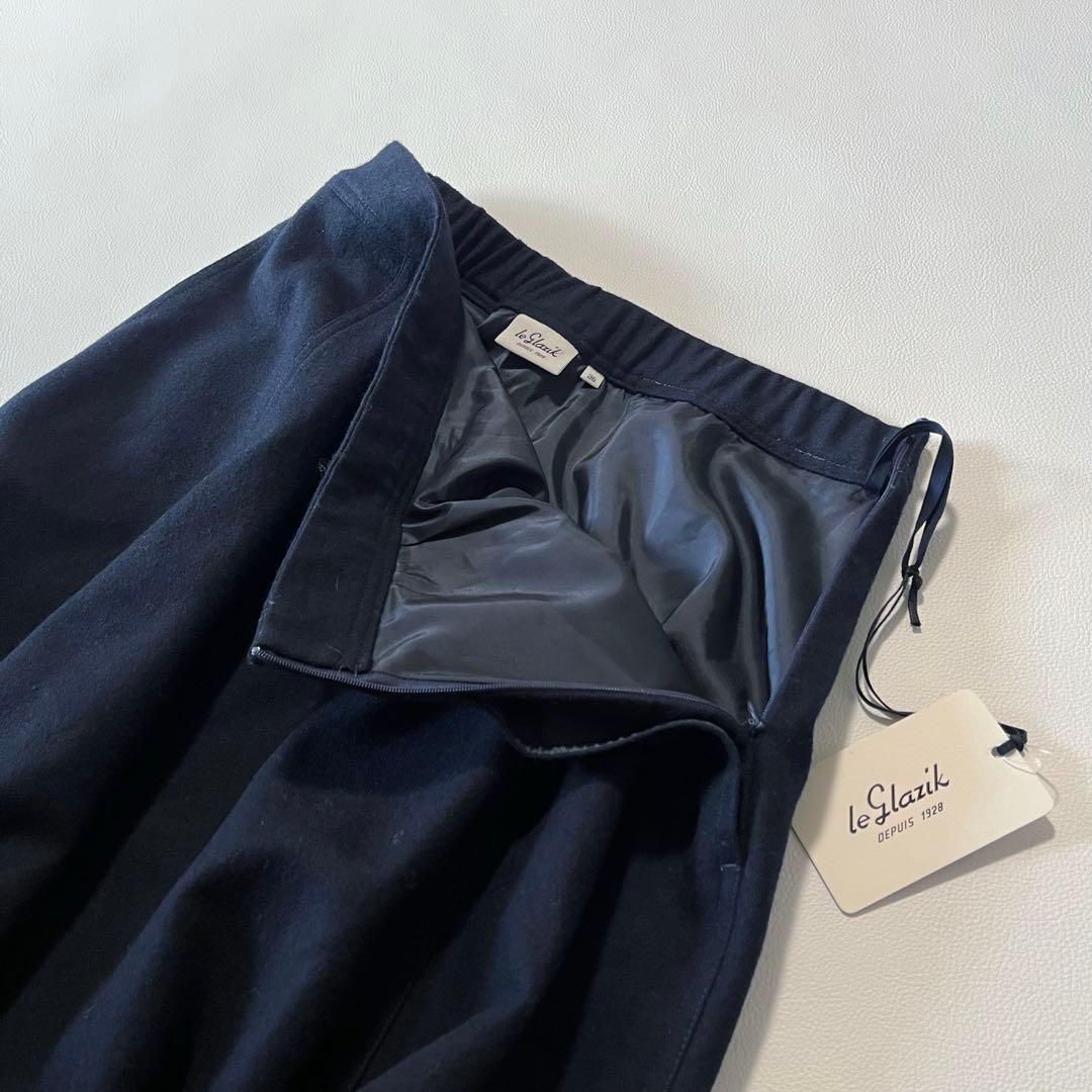 b1775＊新品 ルグラジック ウールブレンド フレアスカート bshop