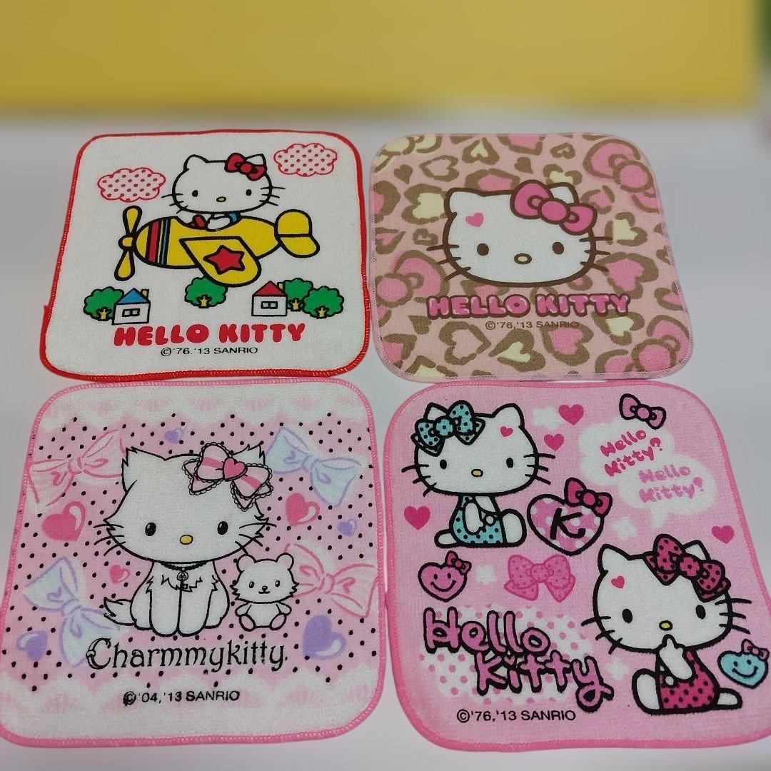 ハローキティ チャーミーキティプチタオル 4枚セット - メルカリ