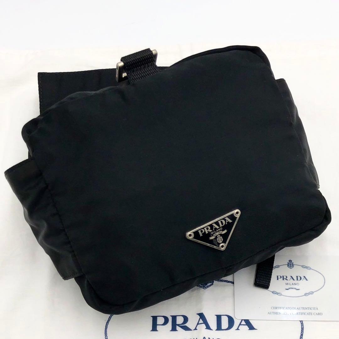 PRADA プラダ ナイロン テスート ボディバッグ ブラック メンズ