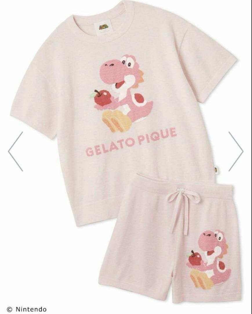 ジェラートピケ　Nintendo ヨッシーピンクパジャマ SUPER MARIO meets GELATO PIQUE」の第2弾として