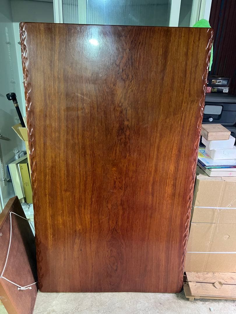 一枚板のテ-ブル 脚部付き　(引取割引1万円)