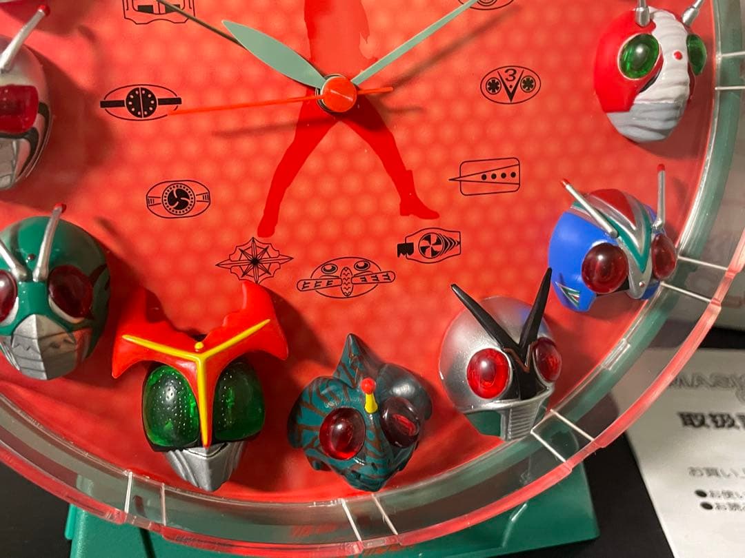 仮面ライダー アラームクロック 昭和ライダー 40周年記念 置時計