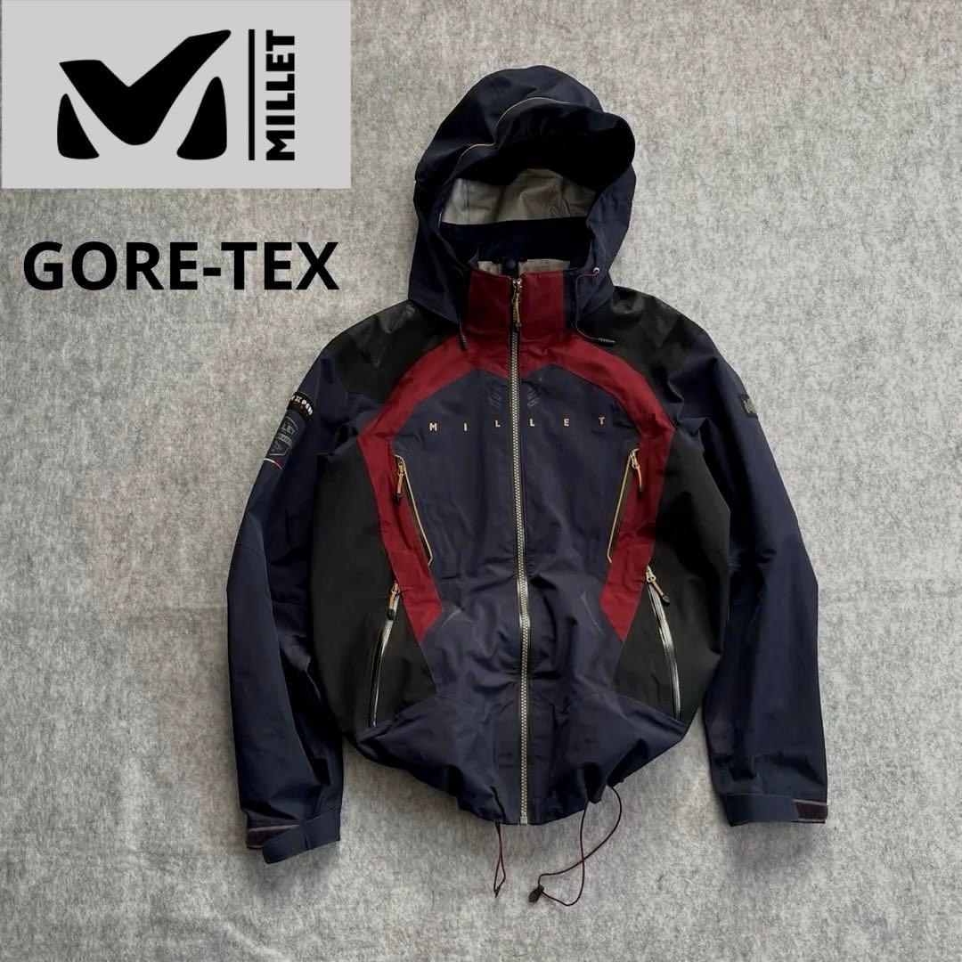 ミレー GORE-TEX マウンテンパーカー テック y2k 切替 ドローコード