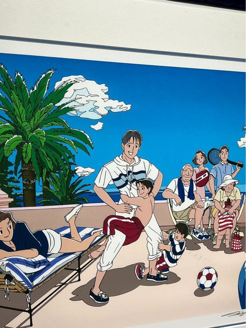 わたせせいぞう「Let's Join It!」シルクスクリーン 直筆サイン入真作