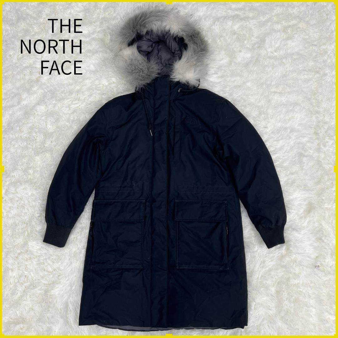 《美品》ザノースフェイス ホワイトレーベル ダウンコート 黒 レディース L
