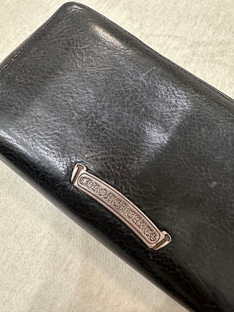 Chrome　Hearts ブラック 長財布 クロムハーツ 財布（Chrome Hearts）REC F ZIP #2 3セメタリークロス