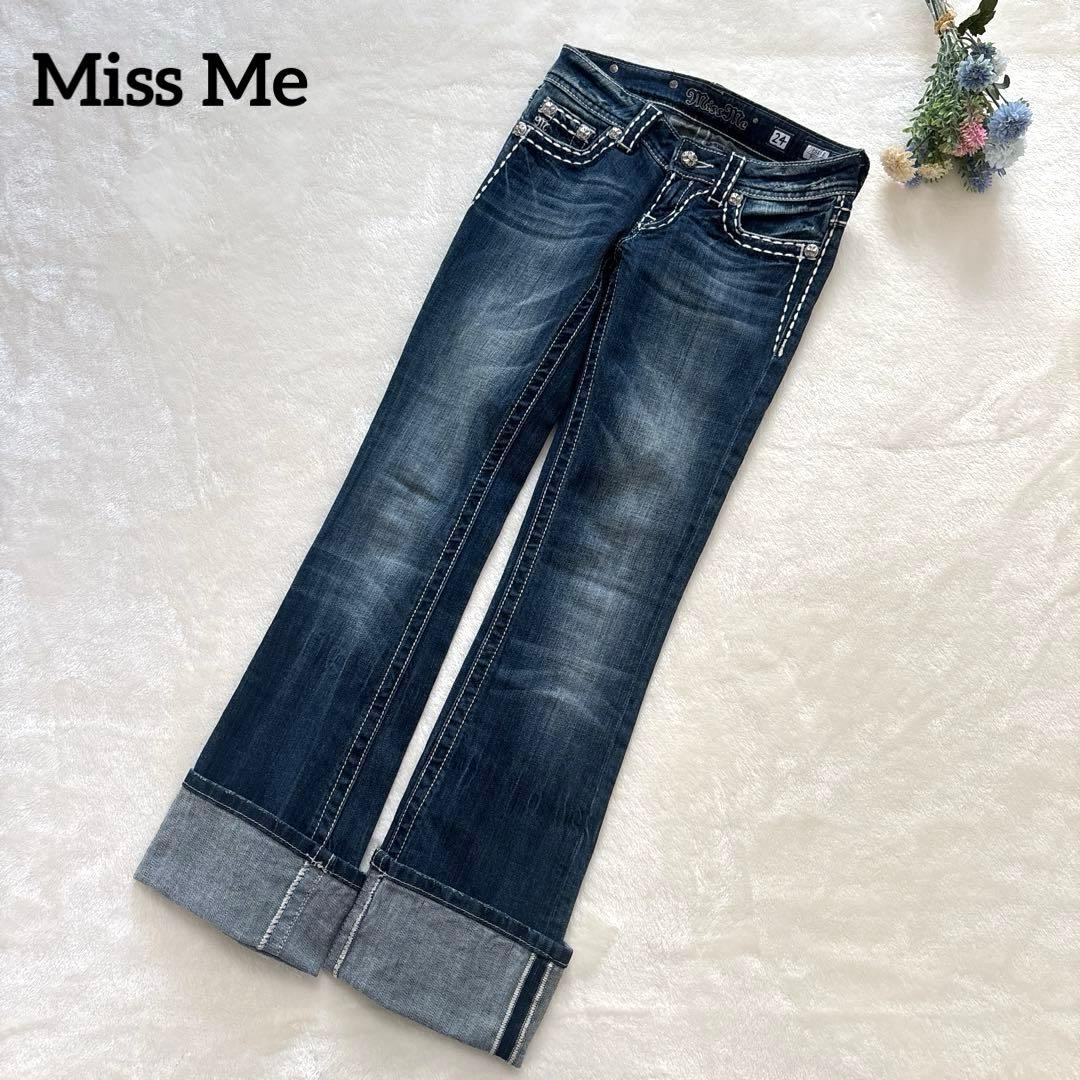 【Miss Me 】フレアデニムパンツ　24 miss me ミスミー デニムパンツ size 24の通販 by プロフィール読んで
