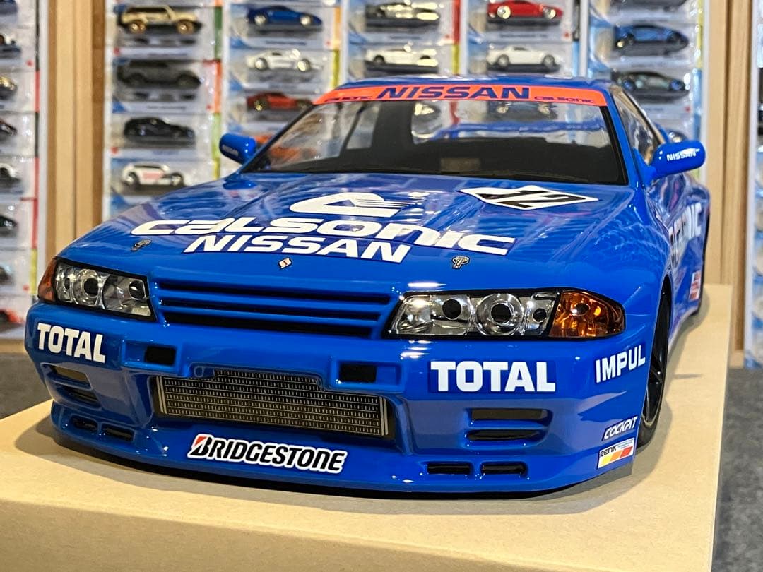 タミヤ ラジコン 日産スカイラインGT-R 塗装済 スペアボディ R32 ブルー