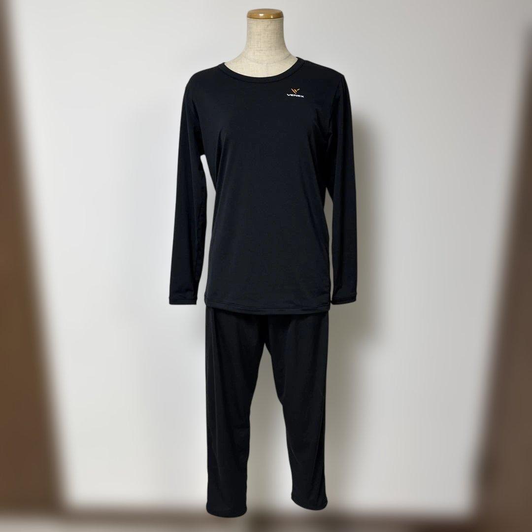 未使用　ベネクス VENEX リカバリーウェア　レディース 上下セット L 黒 VENEX（ベネクス） リカバリーウェア レディース 上下セット 半袖 T