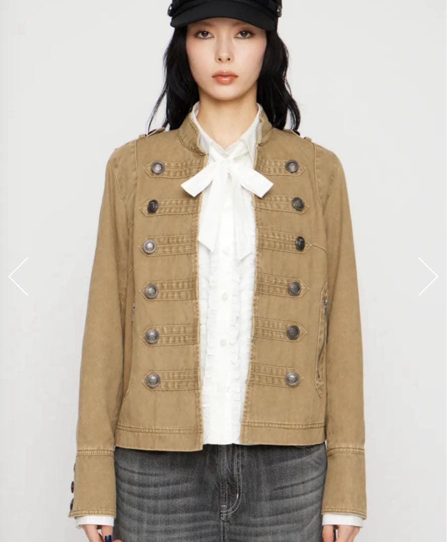 LAGUA GEM COTTON NAPOLEON ジャケット　BEG