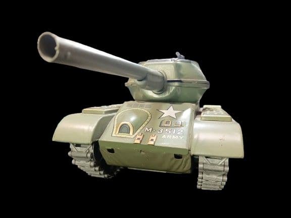 マスダヤ ブリキ 戦車 M-3512 ラジコンタンク 電動 全長40cmくらい