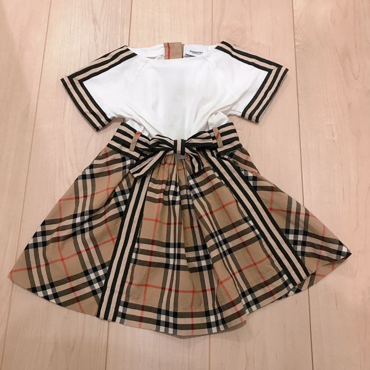Burberry キッズ　チェック　ワンピース　2Y 半袖