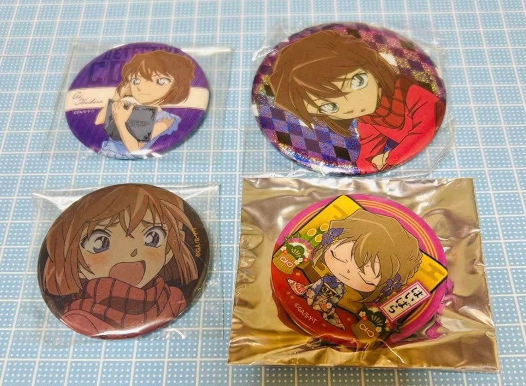 名探偵コナン 読書 缶バッジ 灰原 名探偵コナン 場面写トレーディングホログラム缶バッジ 灰原哀