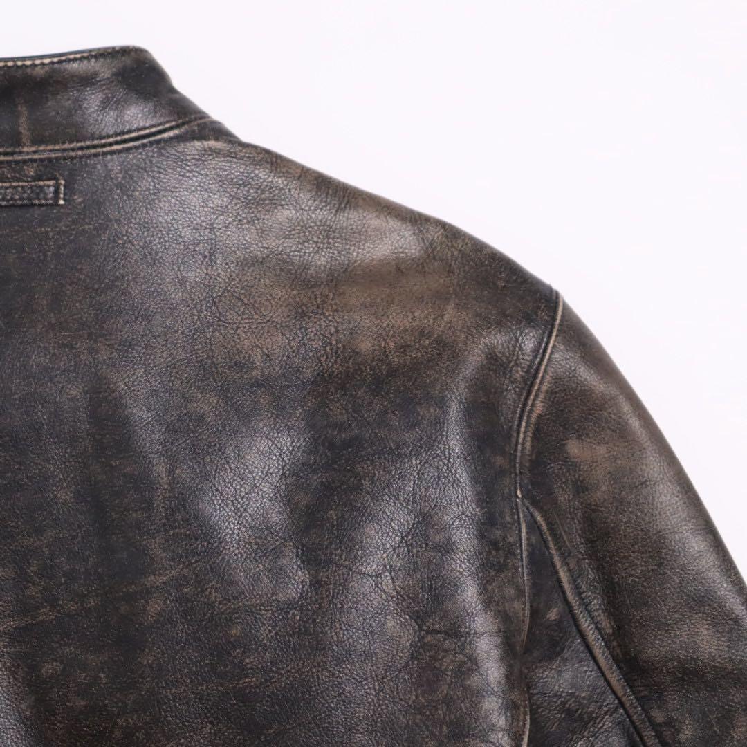 BANANA REPUBLIC vintage加工 ライダース レザージャケット - メルカリ