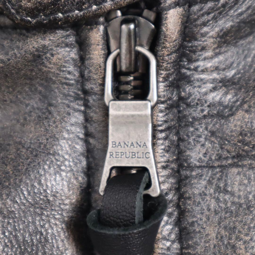 BANANA REPUBLIC vintage加工 ライダース レザージャケット - メルカリ