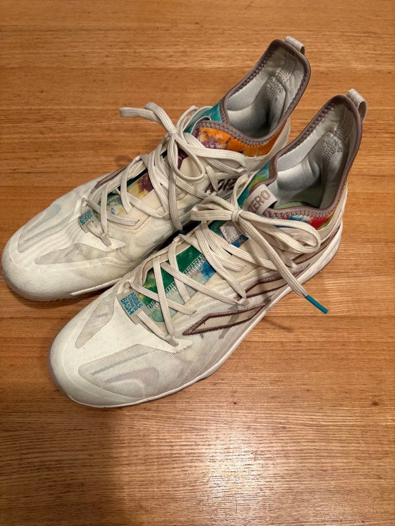 は*ち様 美品☆アディゼロ アフターバーナー 9 NWV ターフ ⚾野球スパイク