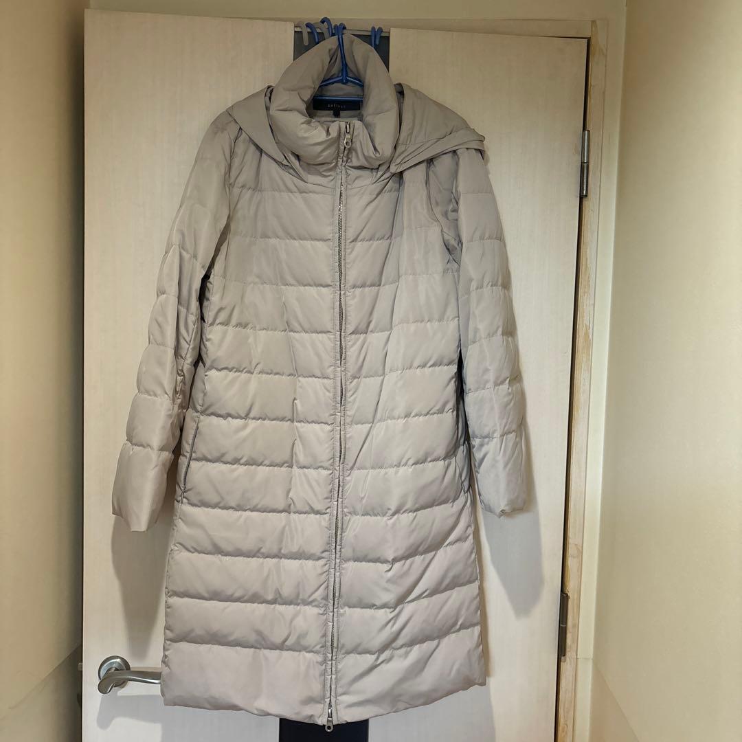 Reflect フード付きロングダウンジャケット11号　美品　ベージュ Reflect（リフレクト）の「◇【撥水】ベーシックダウンコート（ダウン