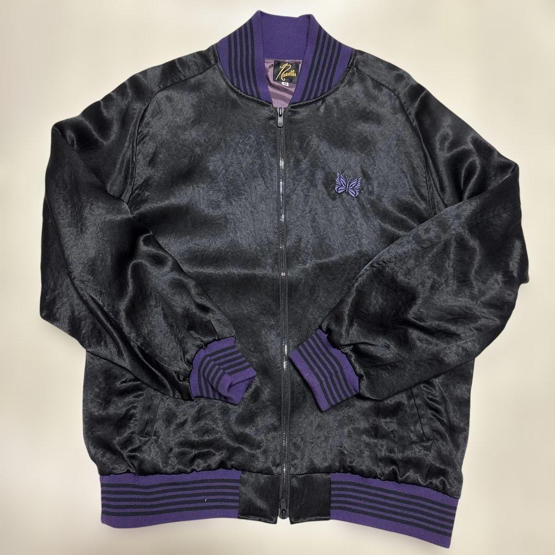 Needles ニードルス サテン ジップアップ バックワッペン スカジャン