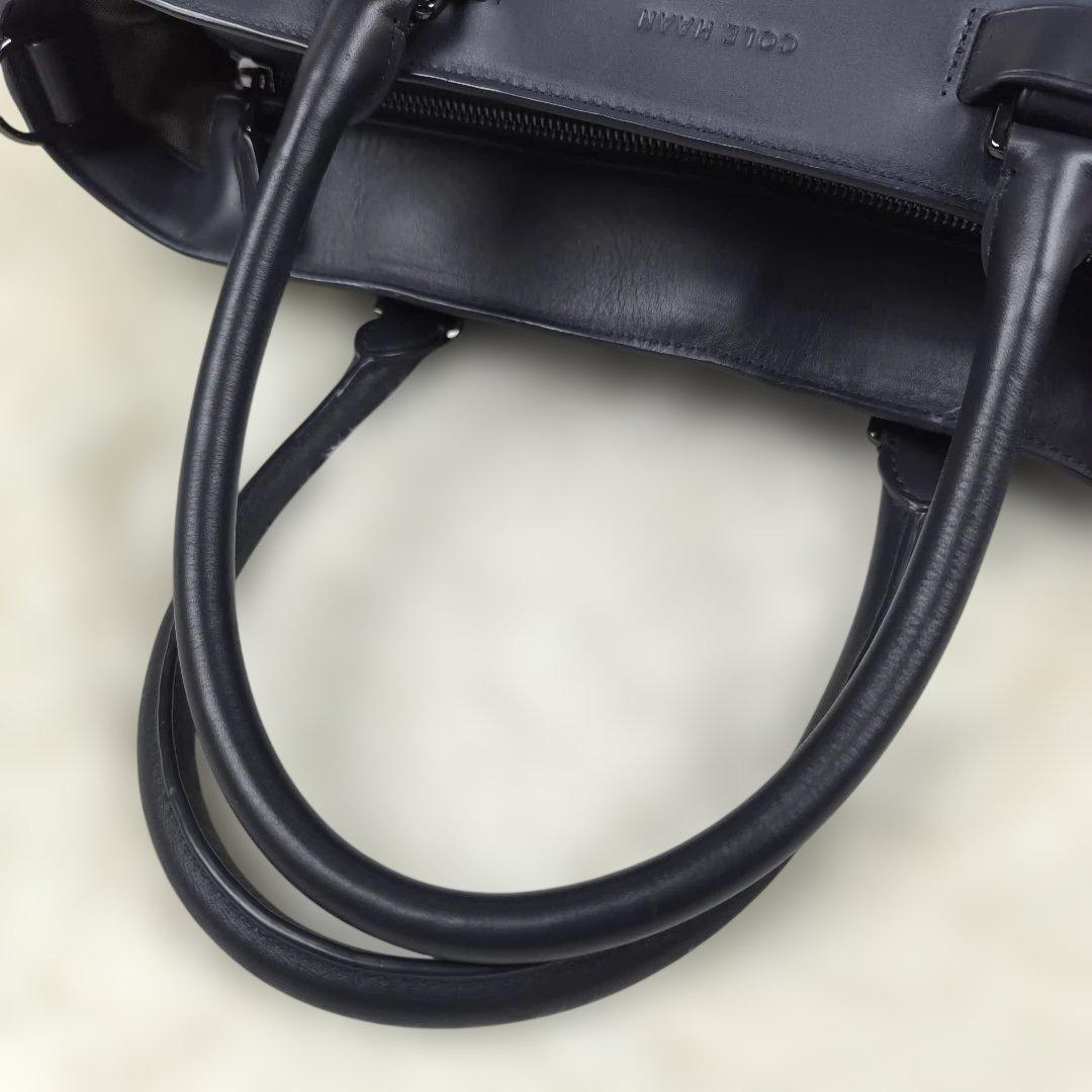 ✨極美品✨ COLE HAAN コールハーン トートバッグ 2way 肩掛け 紺