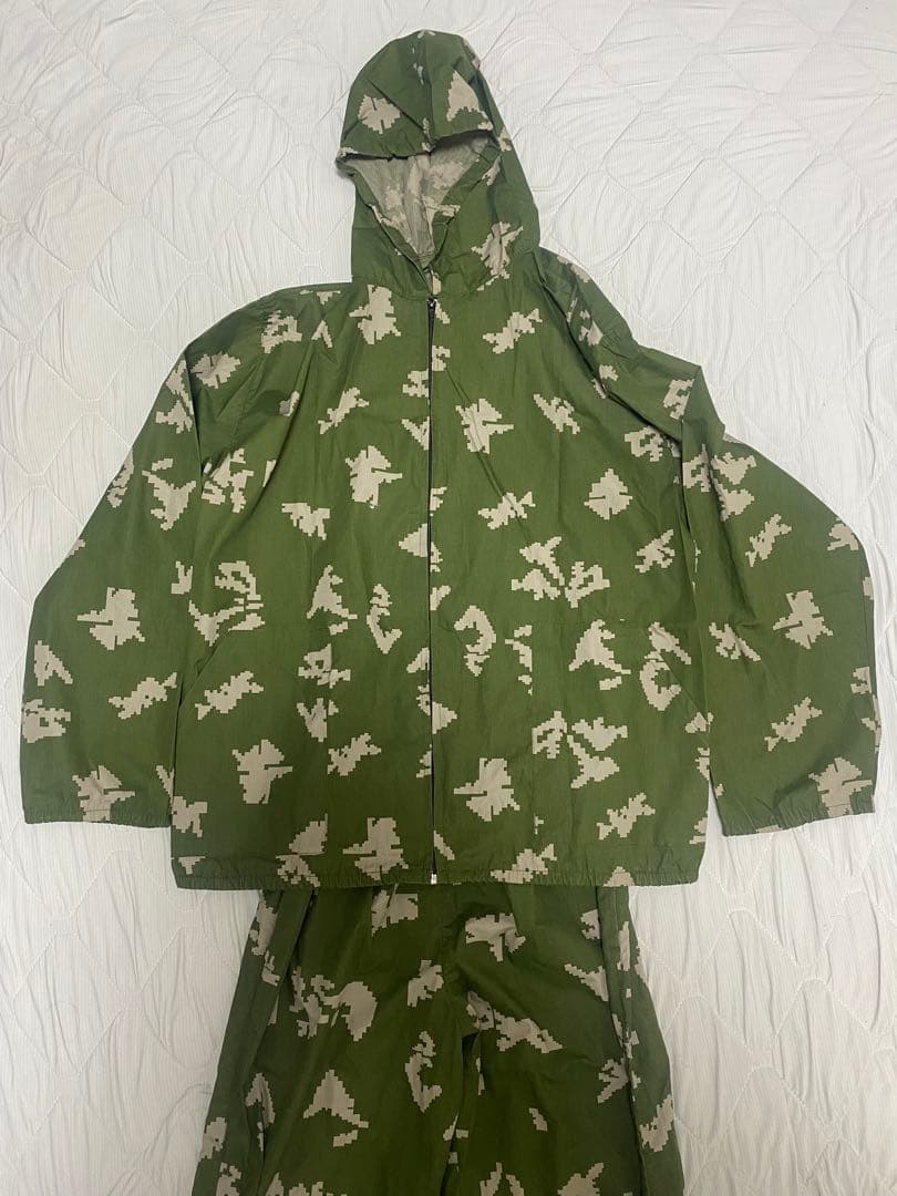 ソ連軍ロシア軍 実物 KLMK迷彩服 ベリョーズカ白樺迷彩 Lサイズ 上下セット