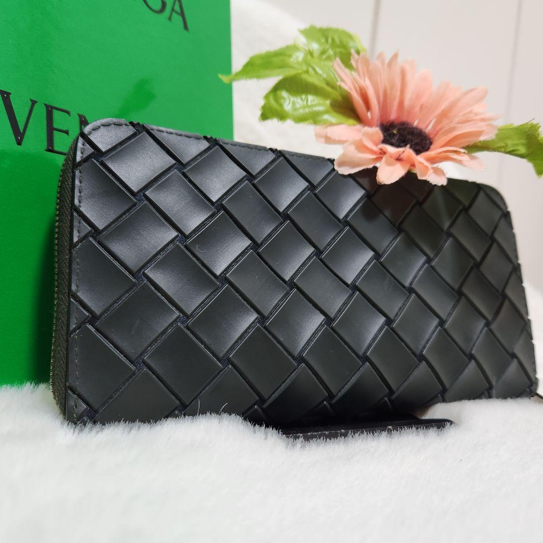 ✨極美品　希少✨ボッテガ　長財布　ラウンドファスナー　マキシ　ラバー　RFID