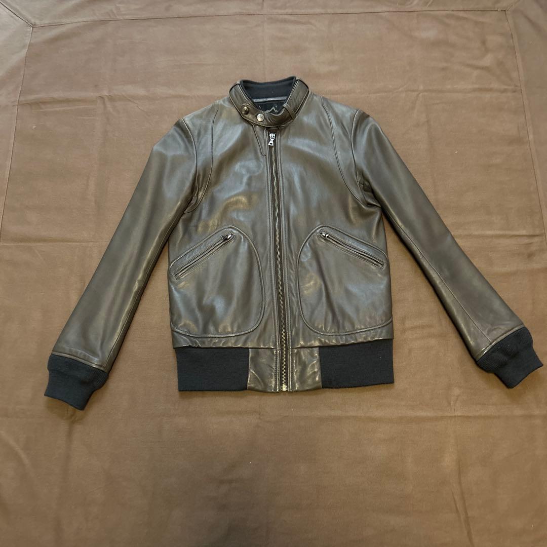 ヒステリックグラマー　グレー　レザー シングルライダースジャケット HYSTERIC GLAMOURラゾーナ川崎プラザ店HOSHI / HYSTERIC GLAMOUR styling