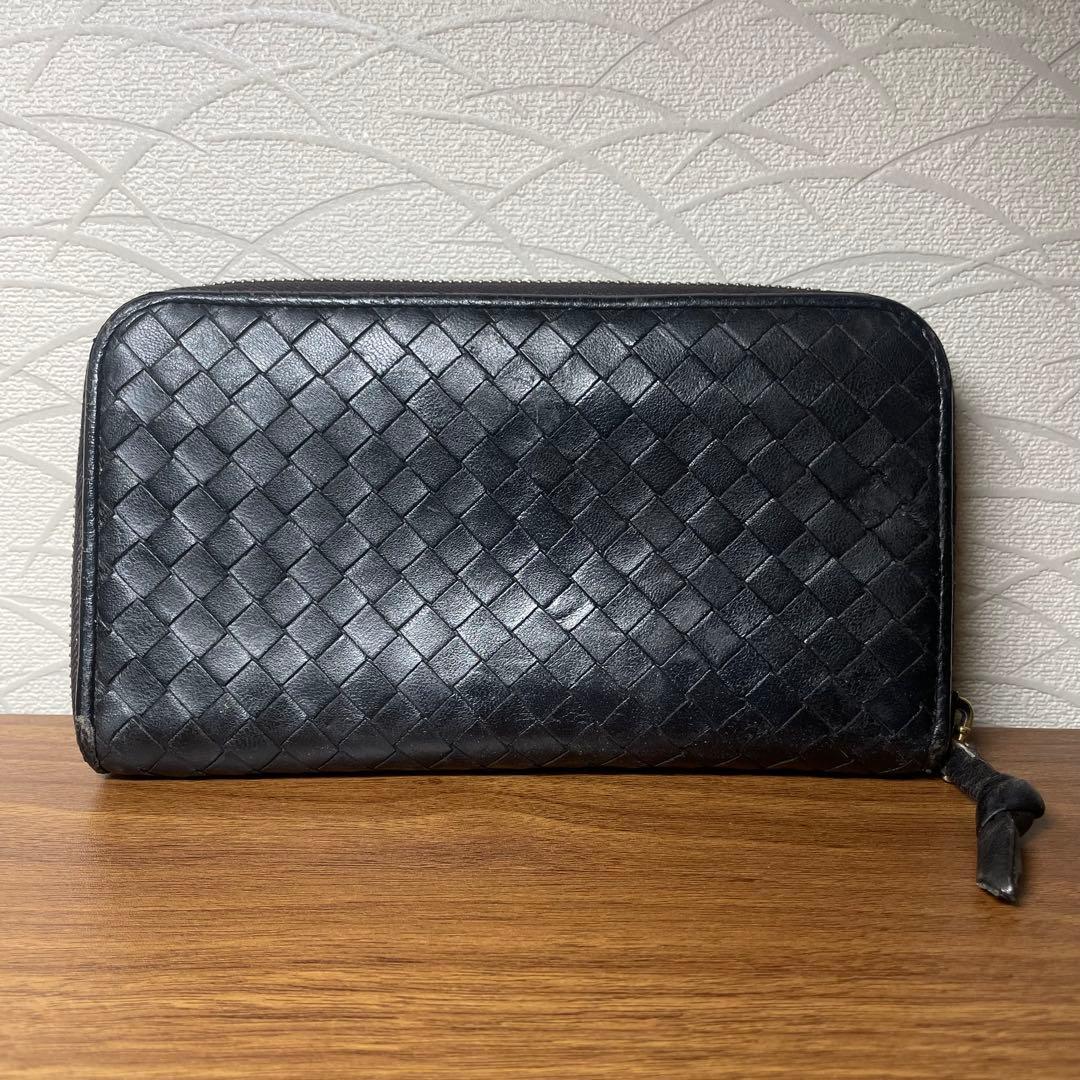 ボッテガヴェネタ イントレチャート 長財布 黒 正規品