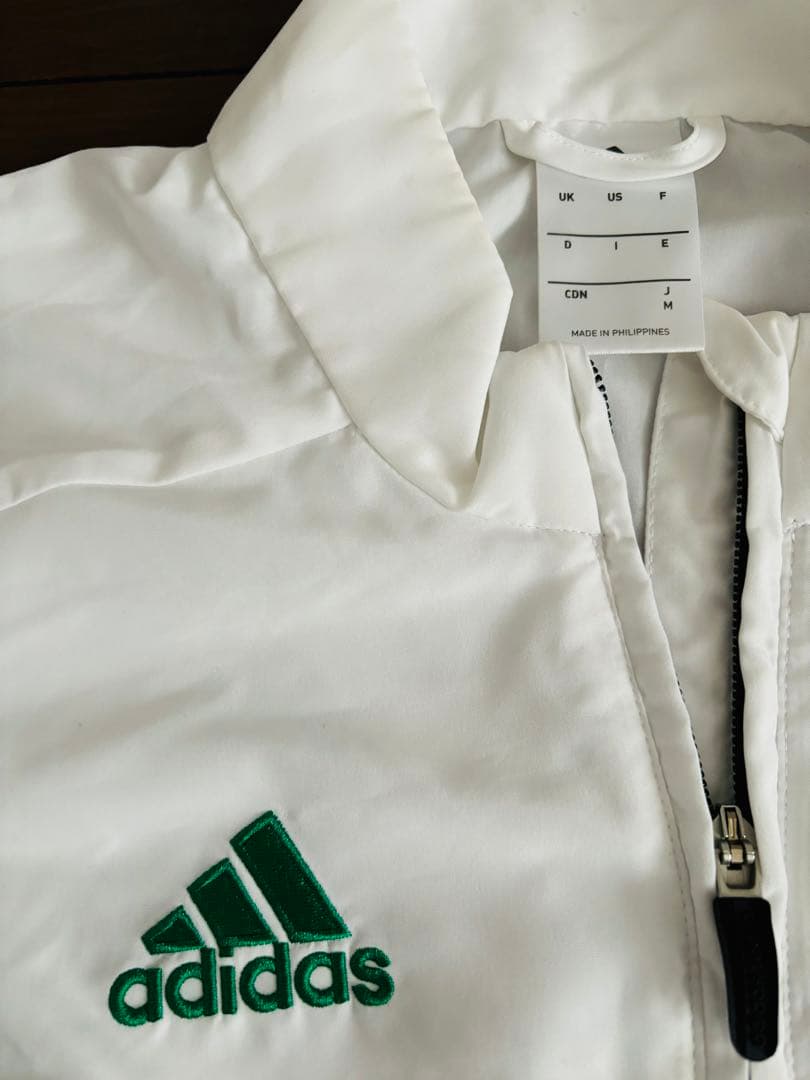 adidas 青山学院大学 陸上部 ウィンドブレーカー M ホワイト/グリーン