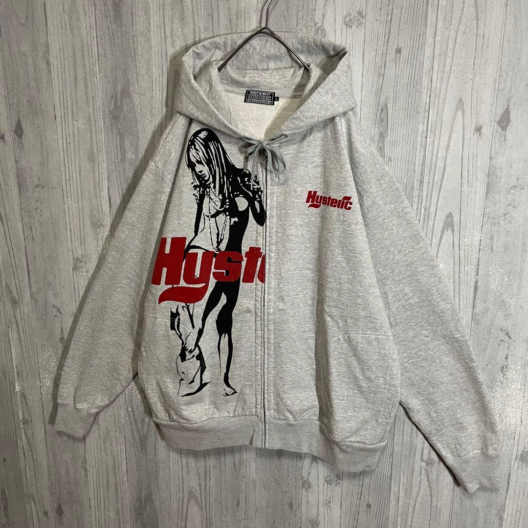 最高デザイン】ヒステリックグラマー ガールロゴ入 ジップパーカー L