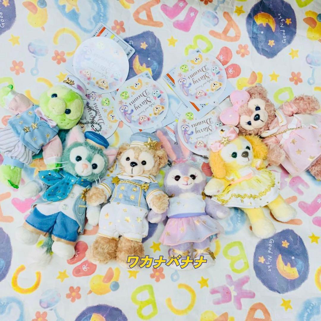 ダッフィー スターリードリームス ぬいぐるみバッジ　6点　新品 タグ付き