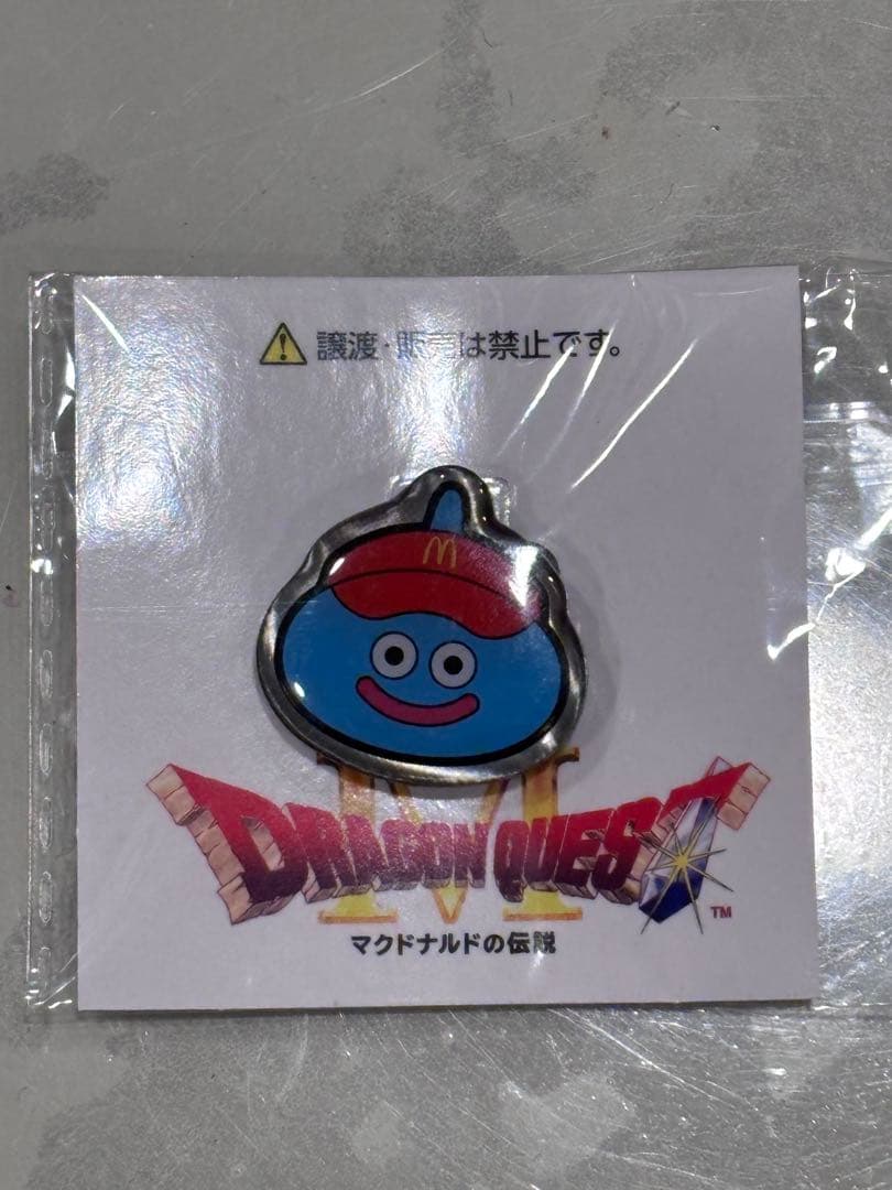 非売品】ドラゴンクエスト マクドナルド コラボ スライム ピンバッジ