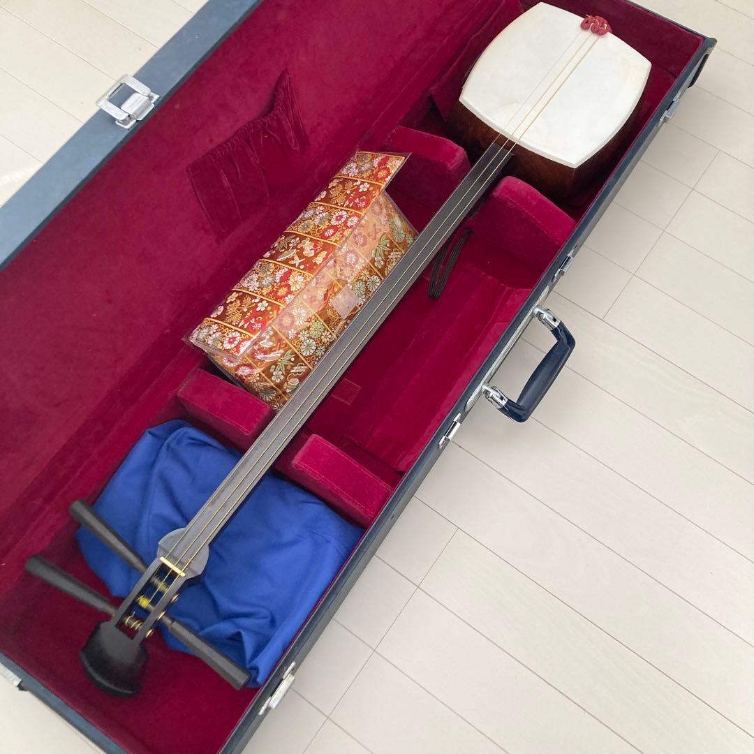 三味線 和楽器 ハードケース　バチ