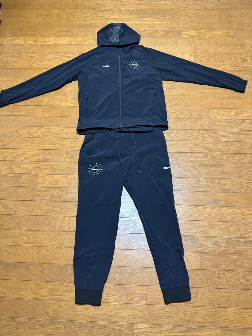 Bristol フード付きジャージ上下セット ブラック